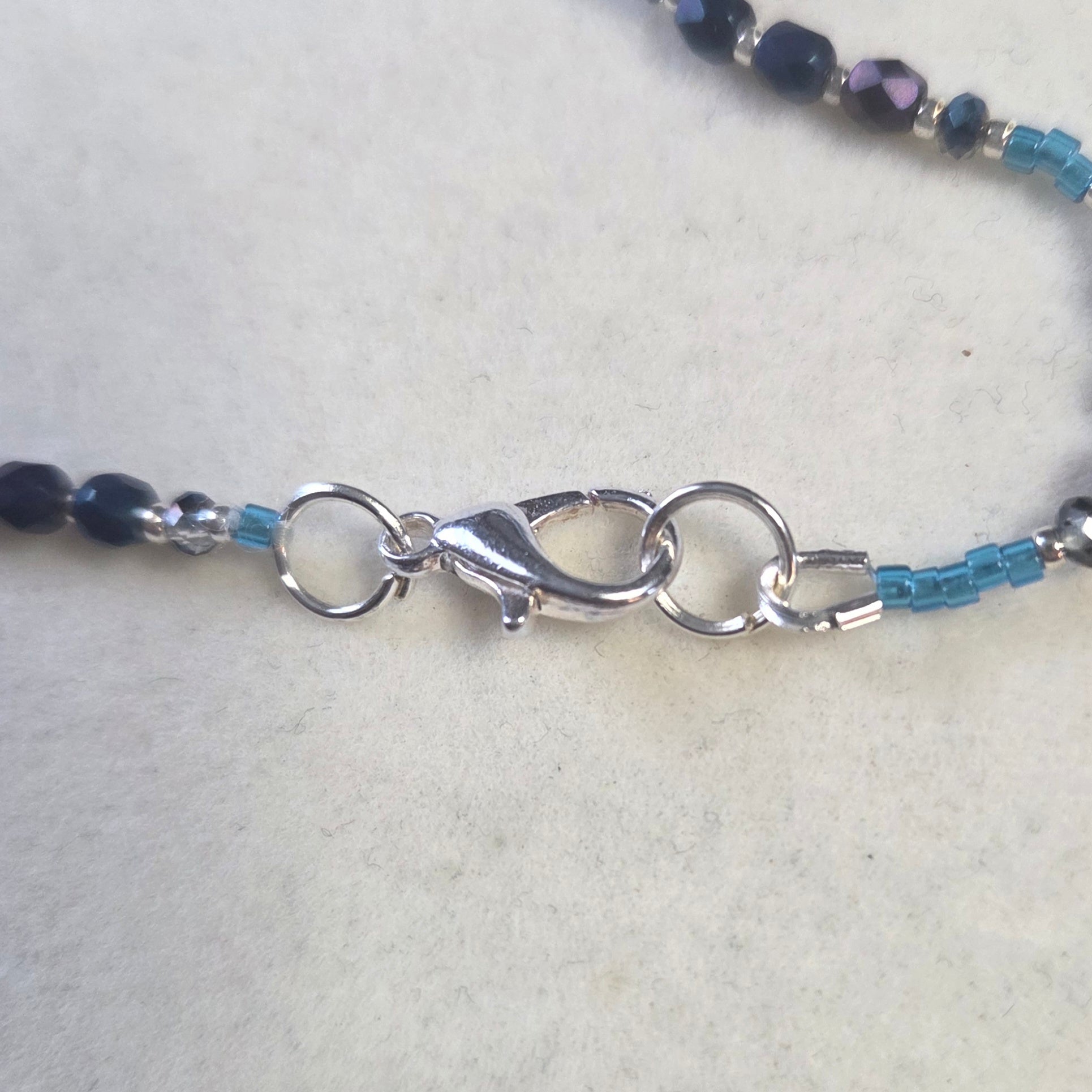 18mm Blue Rivoli Necklace