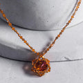 18mm Orange Rivoli Necklace