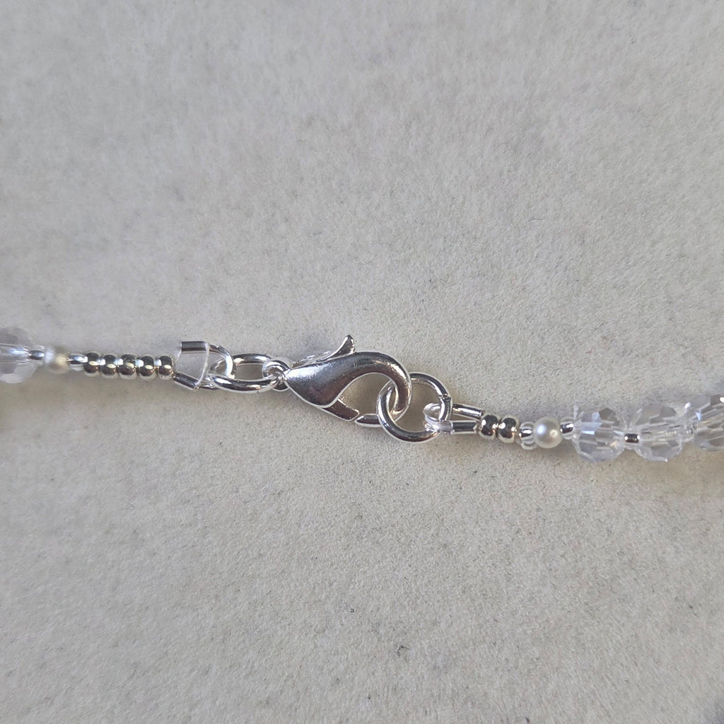 18mm & 14mm Crystal Clear Rivoli Necklace