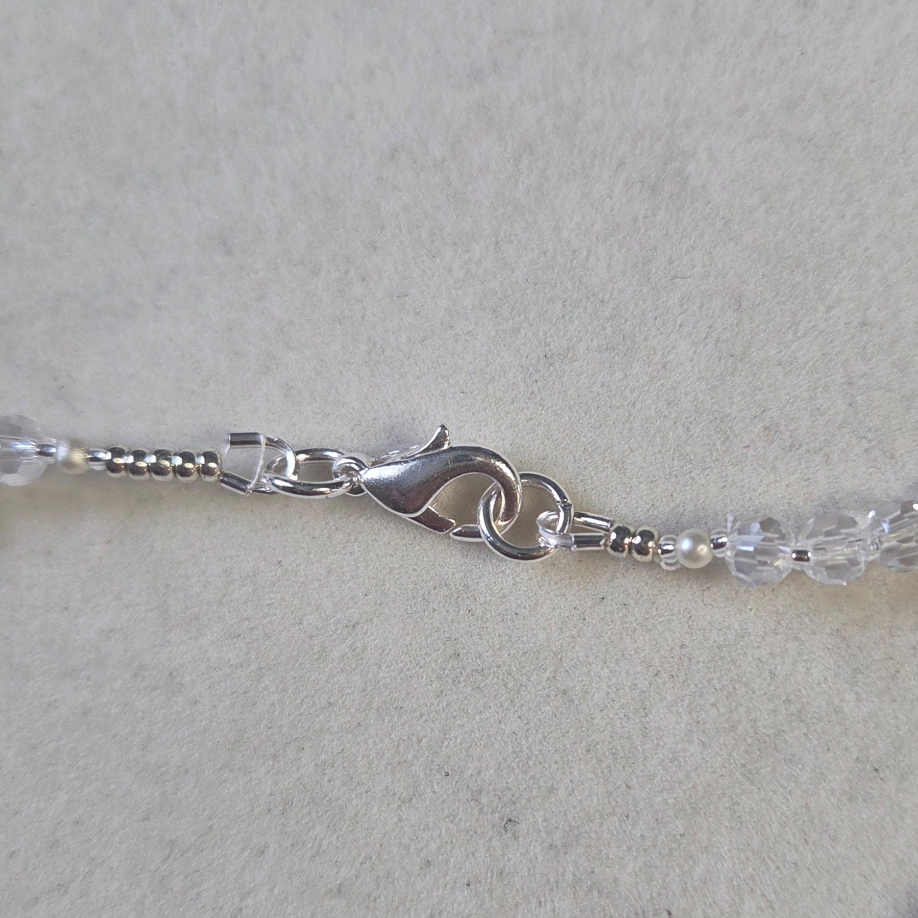 18mm & 14mm Crystal Clear Rivoli Necklace