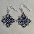 Blue & Silver Web Earrings